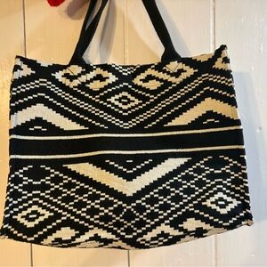 Black and White Tote Bag